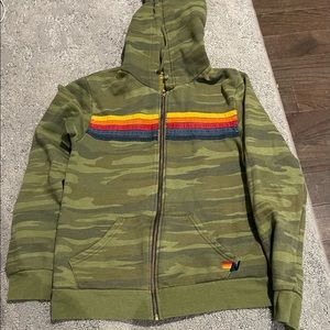 Aviator Nation Camo Hoodie (Worn once)